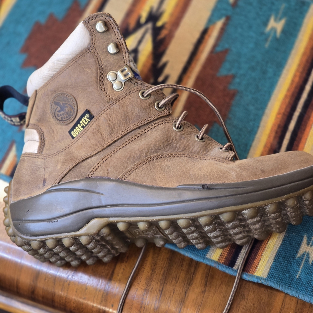Georgia Boot Tan Leather Lace-Up Boots - Picture 9 of 11